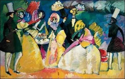 Est-ce Kandinsky qui a peint Banquet bourgeois ?
