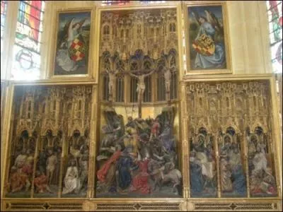Village domin par les restes de son ancien prieur, dans la chapelle prieurale, un trs beau triptyque de l'cole de Rogier Van der Weyden, qui suis-je ?