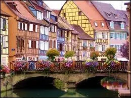 L'image reprsente une ville colore. O situez-vous Colmar ?