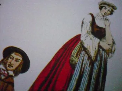 La femme gasconne portait dans les années 1830, une coiffe en tissu, très simple enserrant ses cheveux. Elle ressemble vaguement à un béret assorti d'un volant recouvrant le haut du front.