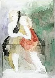 Jeunes filles sur le balcon.