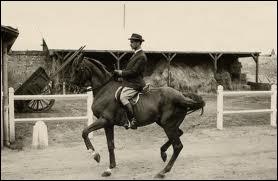 QUESTION BONUS : que fait faire ce cavalier  sa monture ?