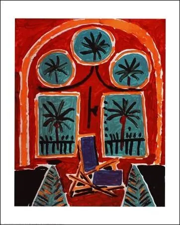 Qui a peint Intrieur  la chaise bleue ?