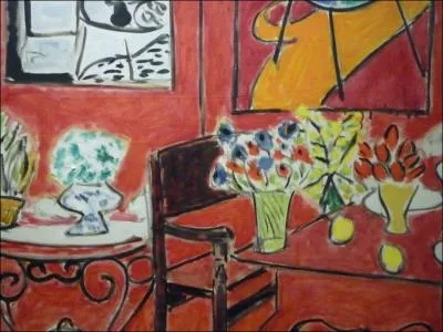 Qui a peint Grand intrieur rouge ?