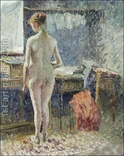 Qui a peint Femme nue de dos dans un intrieur ?