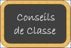 Combien de conseils de classe y a-t-il en une anne ?