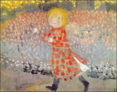 Qui a peint La petite fille  la robe rouge ?