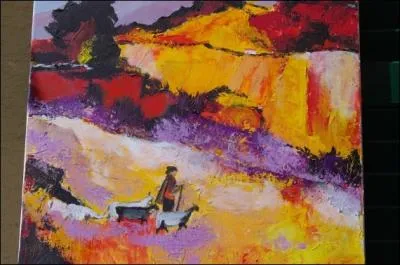 (... ) des orangés fulgurants comme du fer rougi,