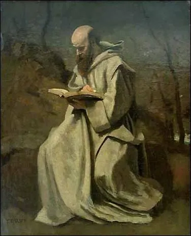 Qui a peint Moine blanc assis ?