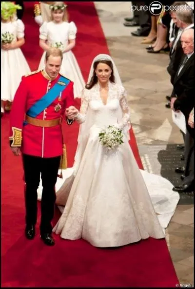 Avril : mariage du prince William et de Catherine Middleton.