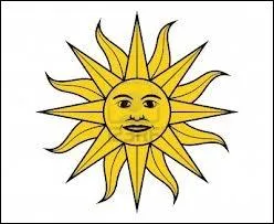 Quel drapeau est illumin par cette reprsentation du Sol de Mayo, un symbole rvolutionnaire sud-amricain ?
