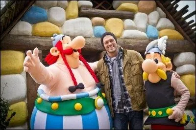 Quelle superstar est en compagnie d'Ast�rix et Ob�lix ?