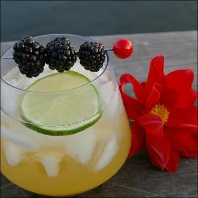 Quel est cette apritif produit  Podensac  base de vin de Bordeaux et de liqueur d'orange ?