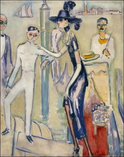 Est-ce Kirchner qui a peint femme  Venise ?