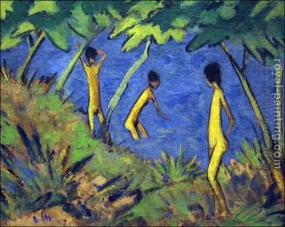 Est-ce Kirchner qui a peint Paysage aux nus jaunes ?