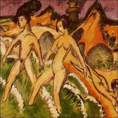 Est-ce Kirchner qui a peint femmes nues dans la mer ?