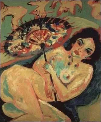 Est-ce Kirchner qui a peint femme au parasol japonais ?