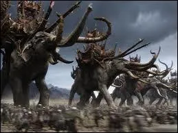 Dans  Le seigneur des anneaux , comment appelle-t-on ces lphants gants quips pour le combat ?