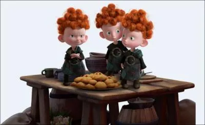 Pourquoi dans  Rebelle  les trois petits garons se retrouvent-ils transforms en ours ?