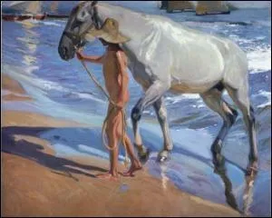 Le bain du cheval, 1909