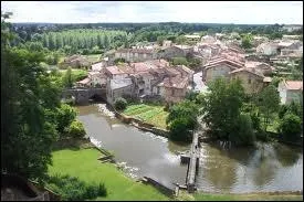  quelle rgion appartient la ville de Parthenay, sur cette image vue du ciel ?