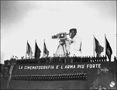 Les films de propagande fascistes sont raliss dans par L. U. C. E (l'union cinmatographique ducative) dans des studios crs par Mussolini :