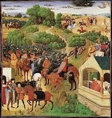 Dans la Chanson de Roland, comment Charlemagne est-il alert par Roland lors de la bataille de Roncevaux ?