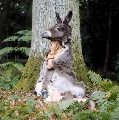 Fort marri et triste de faire passer de vie  trpas ce doux et noble animal, le Roi donna cependant suite  ce sombre voeu, et ainsi prit vie et s'enfuit la Princesse... ?