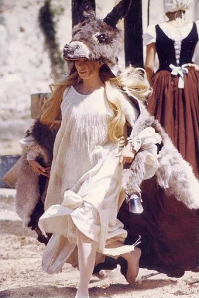 Ainsi vtue, Peau d'ne en haillons vcut des corves de la ferme, et ne chercha pas  se faire reconnatre, de faon...