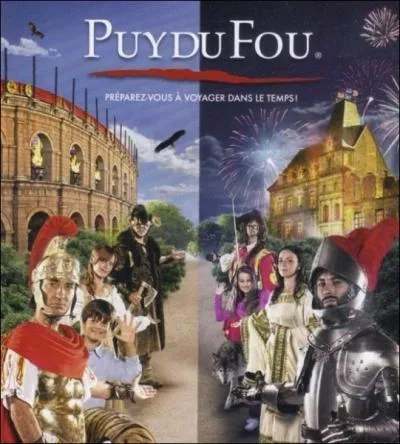 Sur quelle commune vendenne est situ le parc de loisirs  thmatique historique du Puy du Fou ?