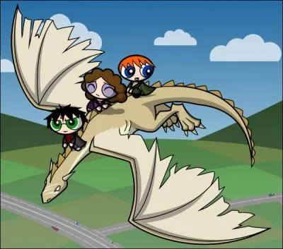 Harry, Hermione et Ron...