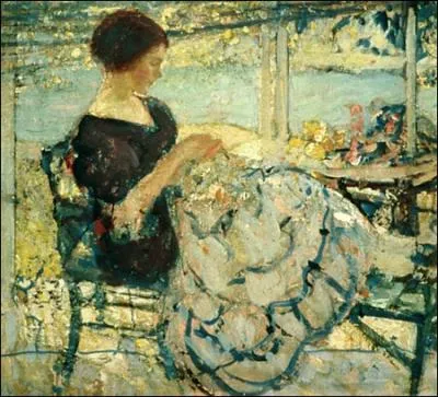 Qui a peint Femme cousant ?