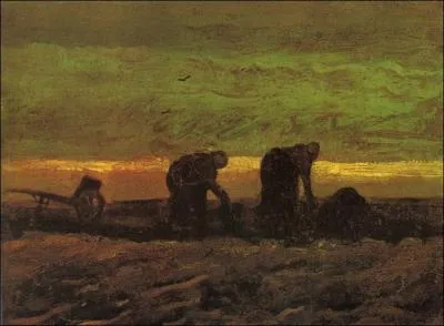 Qui a peint Paysannes ramassants la tourbe ?