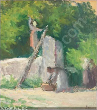 Qui a peint La cueillette des pommes ?