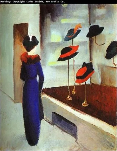 Qui a peint Devant chez la modiste ?