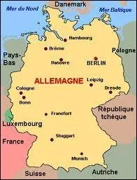 Le drapeau de l'Allemagne a :