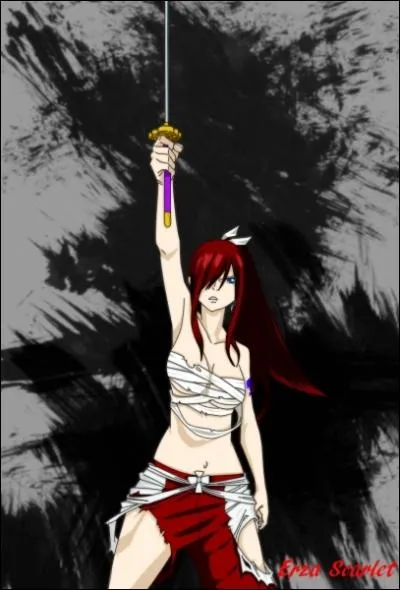 Pourquoi Erza lve-t-elle le bras comme a ?
