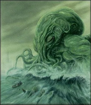 Cthulhu est un monstre humanode gigantesque possdant une tte de seiche ainsi que des tentacules de pieuvre et des ailes. Mais qui est son crateur ?