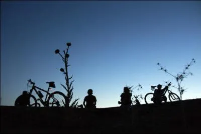 Quand le soleil  l'horizon / Profilait sur tous les buissons / ... , trouvez les deux mots manquants, de ces deux rimes de la chanson  A bicyclette  !