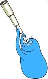 Quel est le prnom du personnage bleu ?