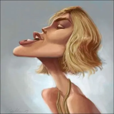 Dsol pour les fans (dont je fais partie), mais la caricature ne la met pas en valeur :