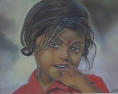 Cette petite fille nous adresse un sourire ravissant depuis la deuxime agglomration de l'Inde.