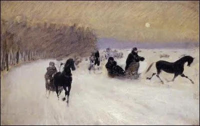 Promenade en traneau, 1880