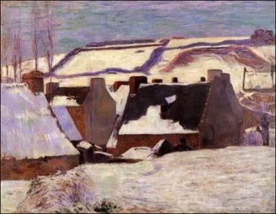 Pont-Aven sous la neige