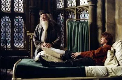 Pourquoi Ron est-il  l'infirmerie ?