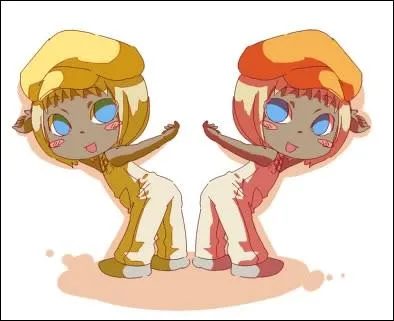 Quels sont les sexes de Tunder et Fire ?