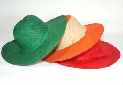 Elle a une collection incroyable de chapeaux verts et rouges.