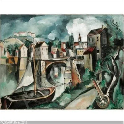 Qui a peint Le vieux pont et le coteau ?