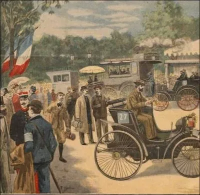 Ce fut la premire course automobile de l'histoire, elle eut lieu le 22 juillet 1894 et remporte par une De Dion-Bouton, elle allait de Paris  ... .