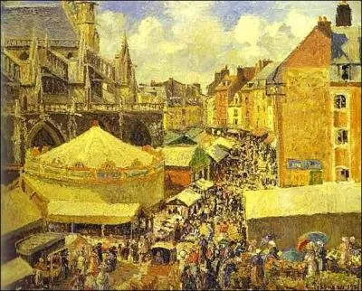 Qui a peint Foire de Dieppe un matin de Soleil ?